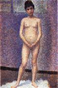 Georges Seurat Model painting